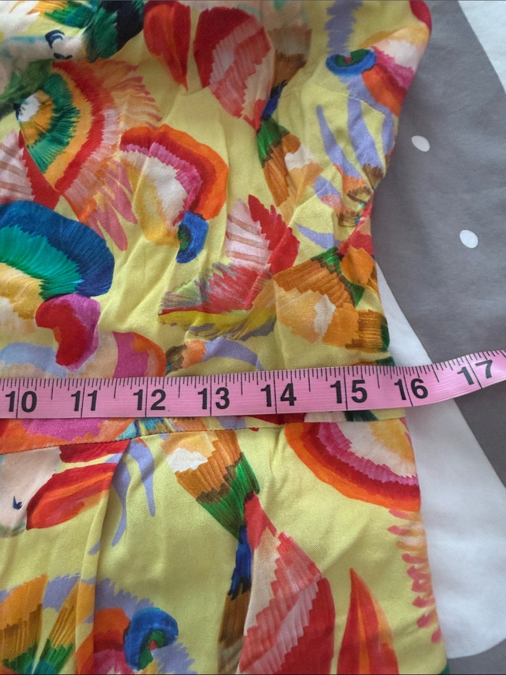 Farm rio - Anthropolgie - Yellow Tropical Print Romper - Picture 15 of 16